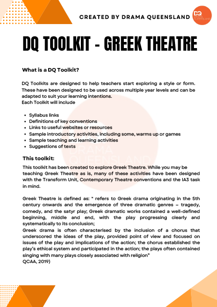 DQ Toolkit - Greek Theatre